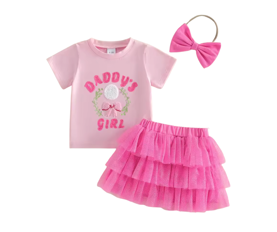 Pink Daddy's Girl Golf Tutu Set