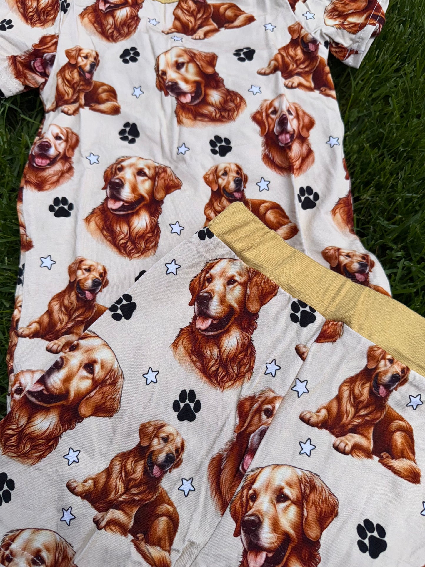 Golden Retriever 2 Piece Short Set