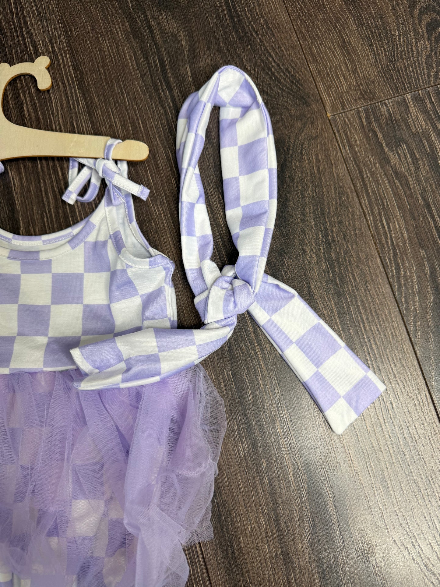 Daywear romper with bow - purple