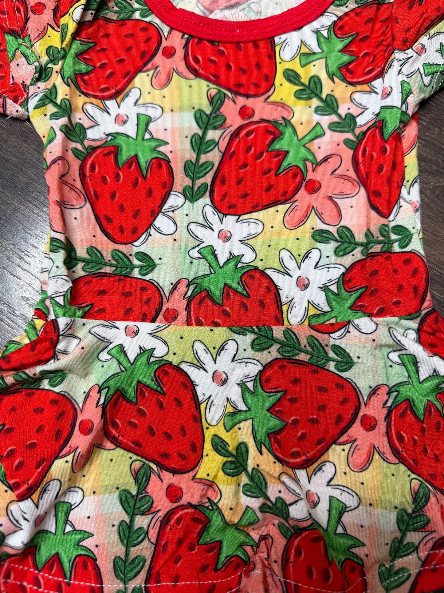 Strawberry bodysuit twirl