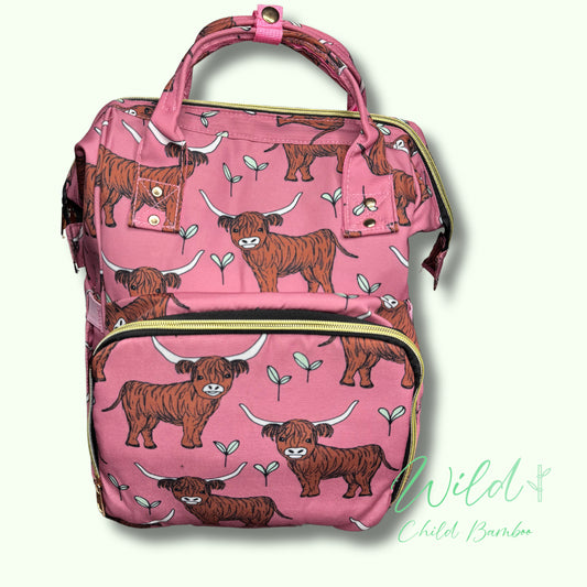 Pink Highland Backpack