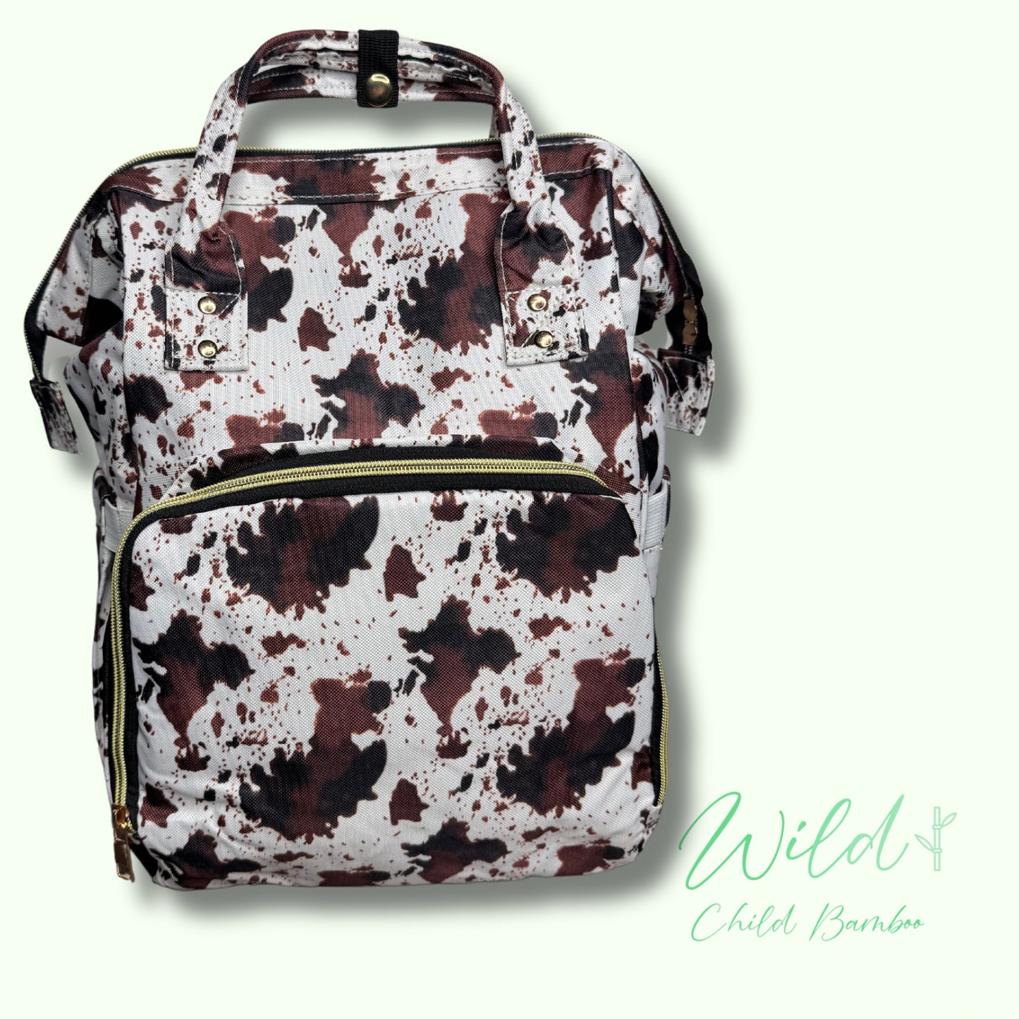 Cow Print Backpack