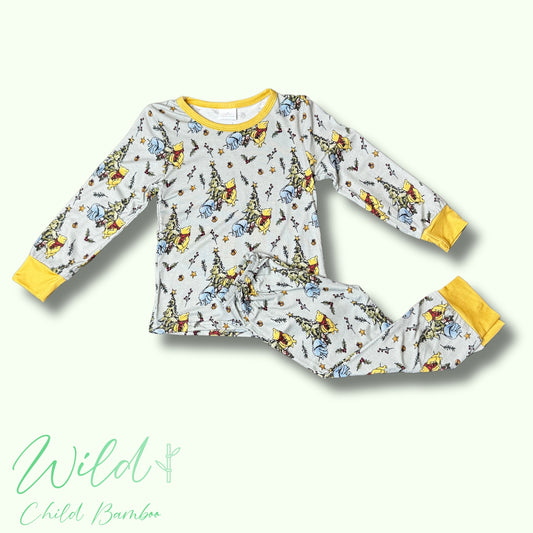 Yellow bear Christmas two piece