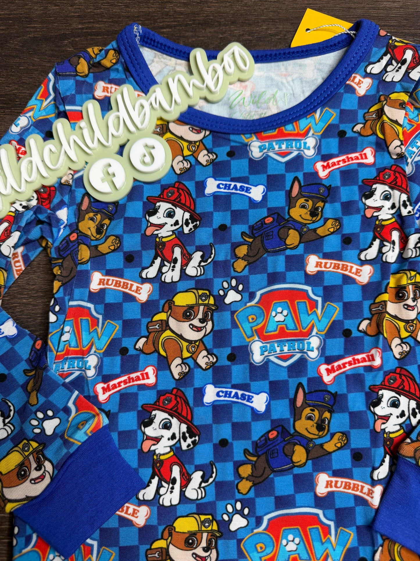 Blue Pups Long Sleeve 2 Piece