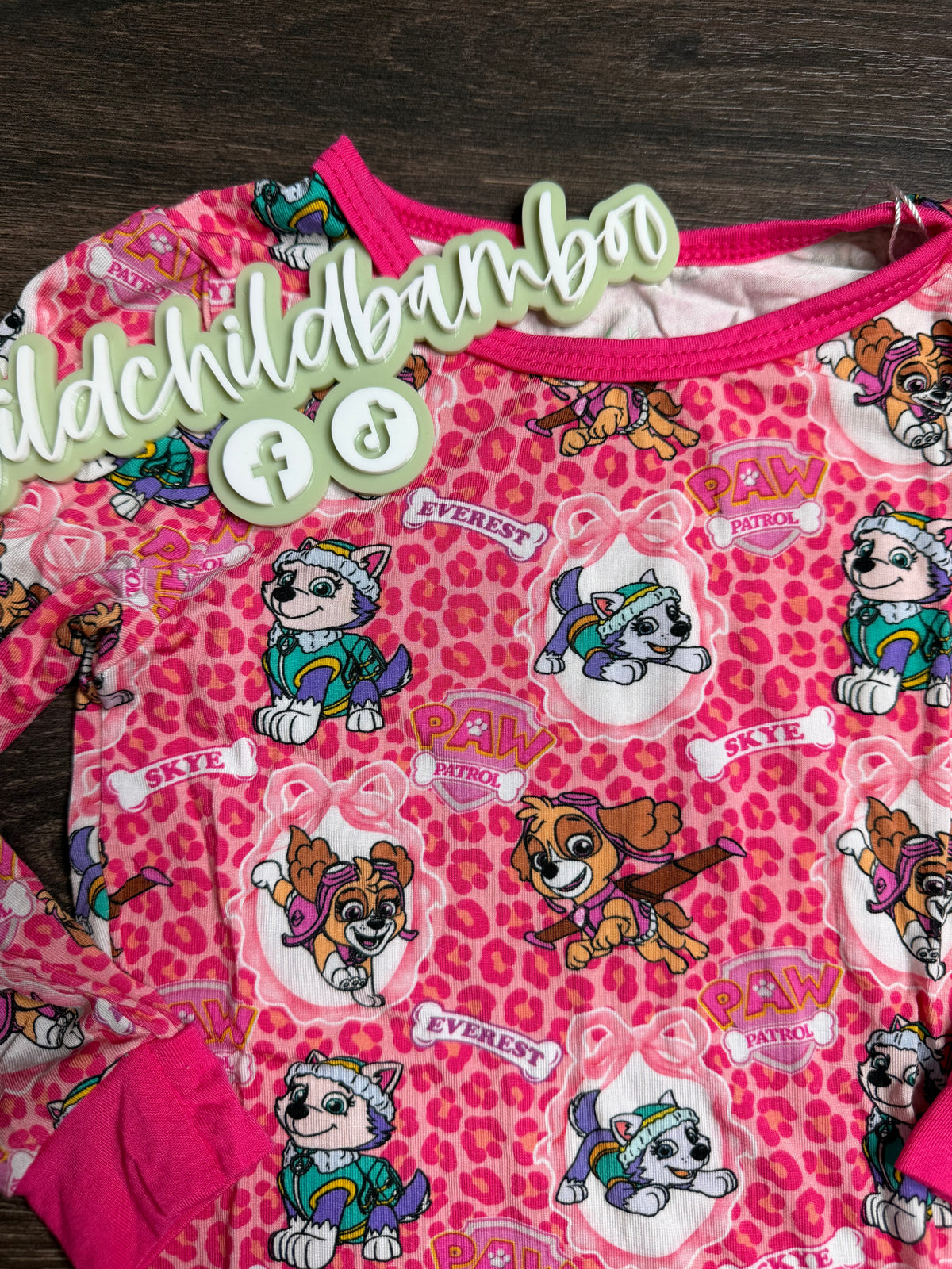 Pink Pups Long Sleeve 2 Piece