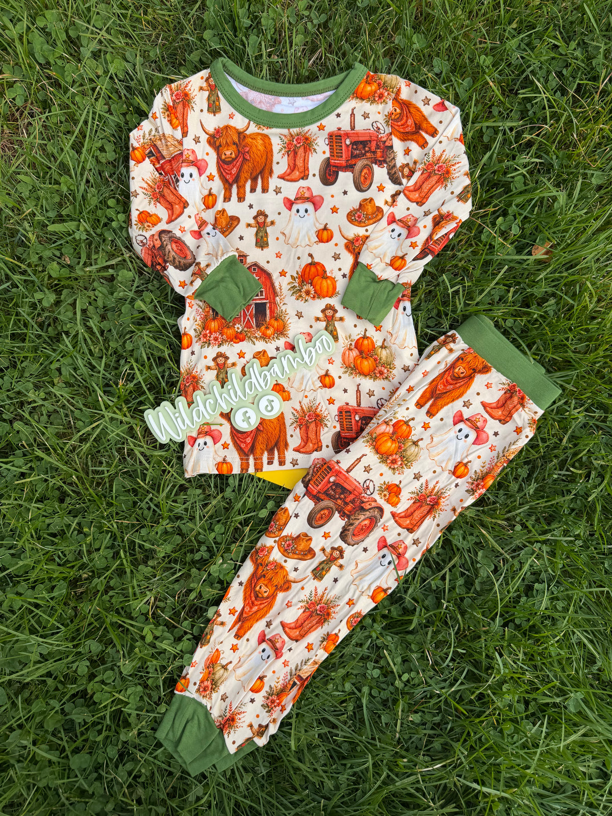 Fall Cows 2 Piece