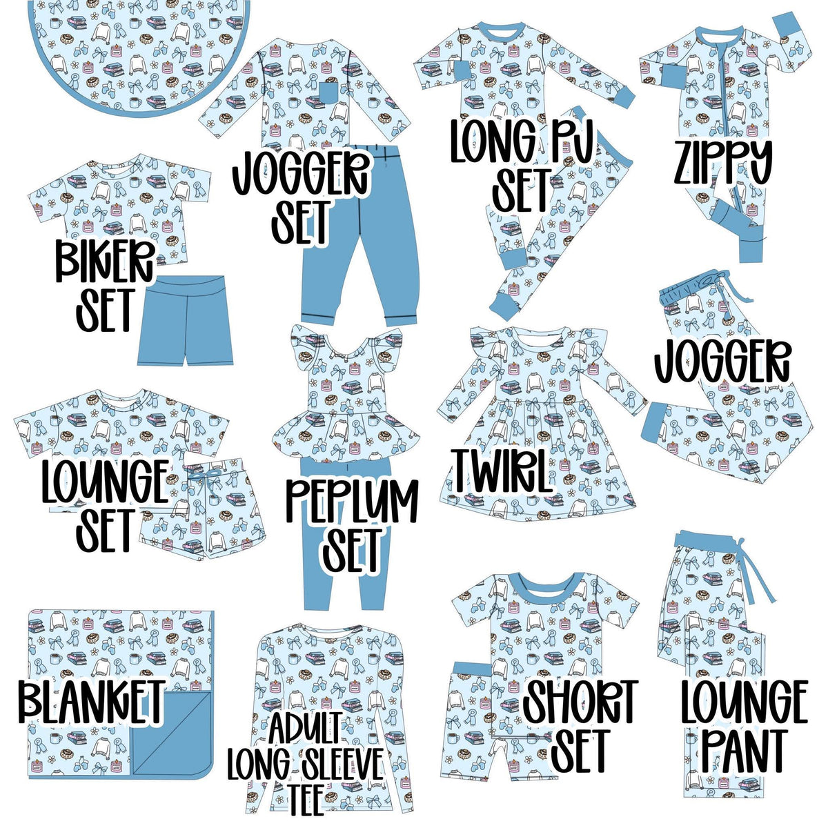 (PRE ORDER) BLUE BOWS