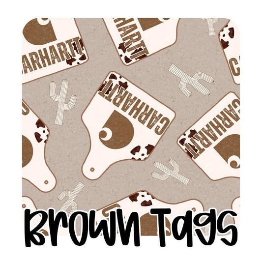 (PRE ORDER) BROWN TAGS