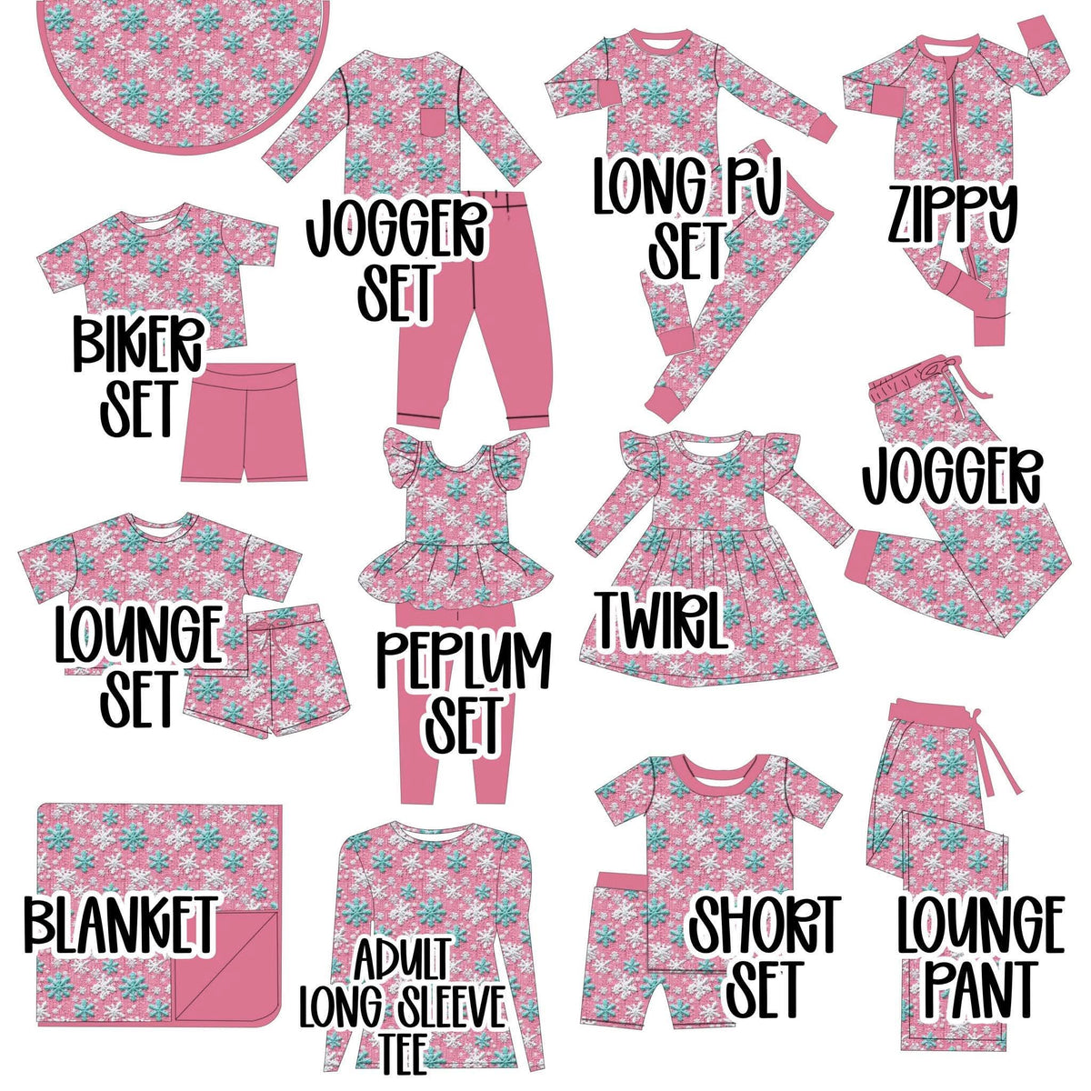 (PRE ORDER) KNIT SNOWFLAKES