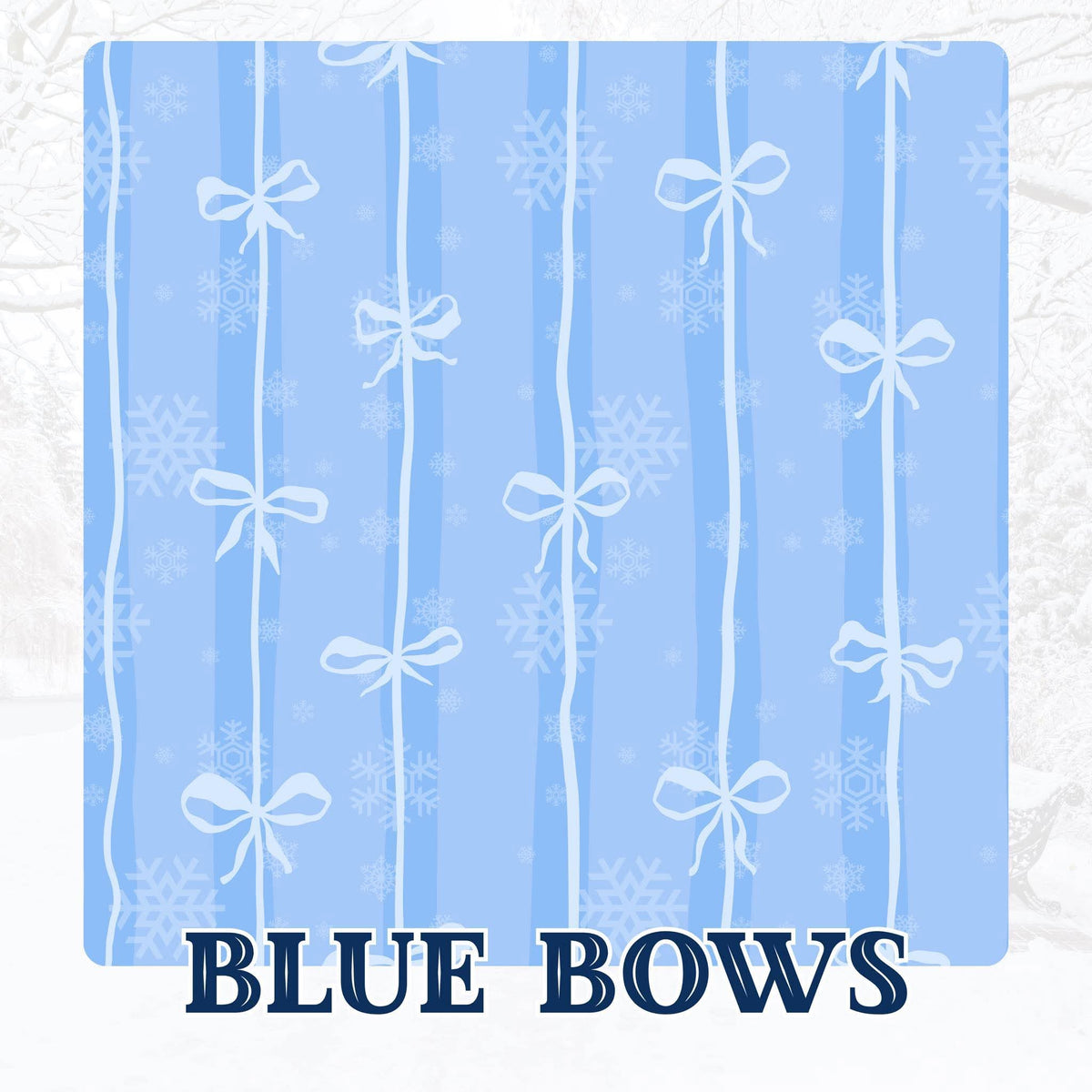 (PRE ORDER) BLUE BOWS