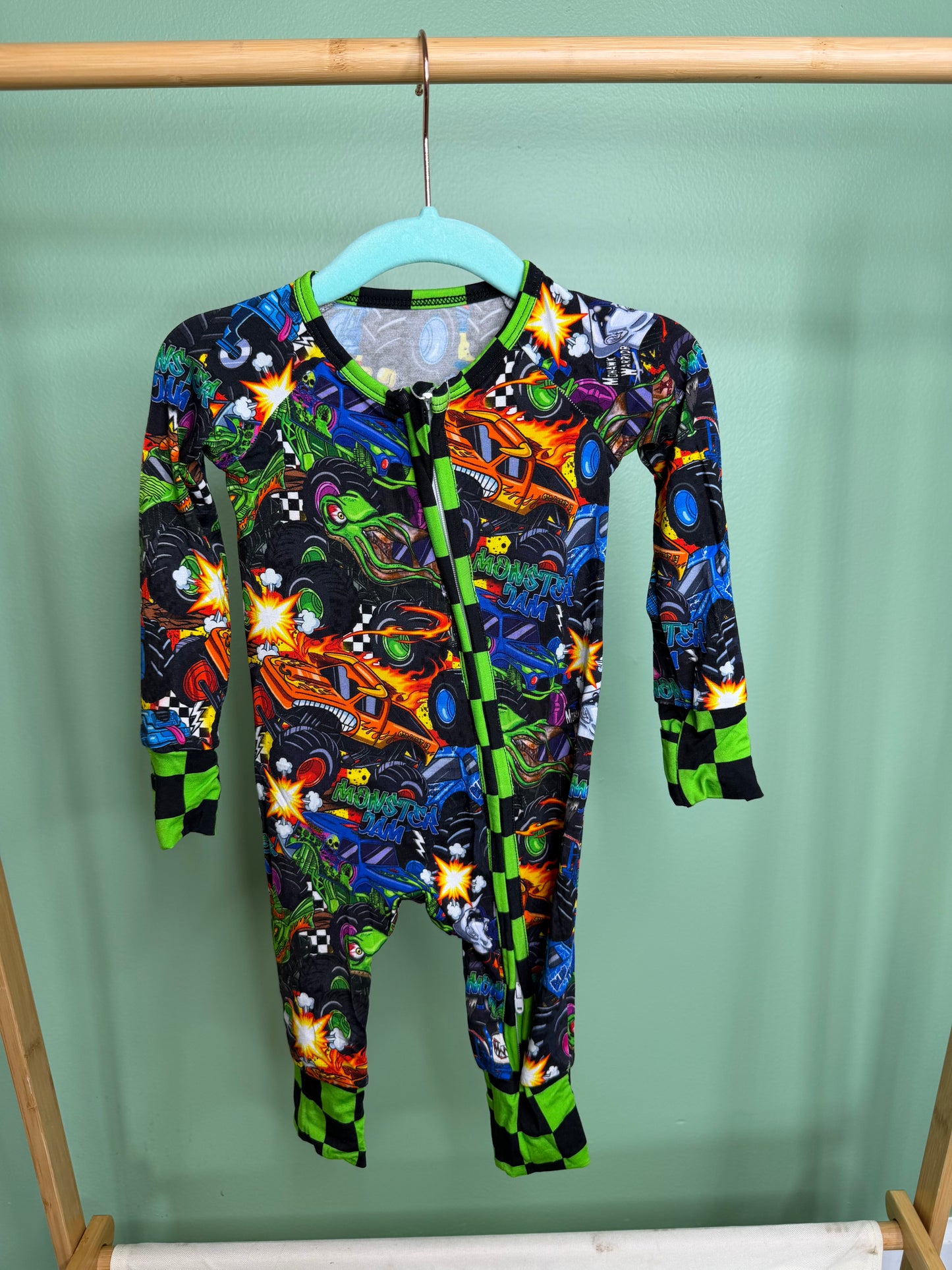Checkered Monster Truck Zippy