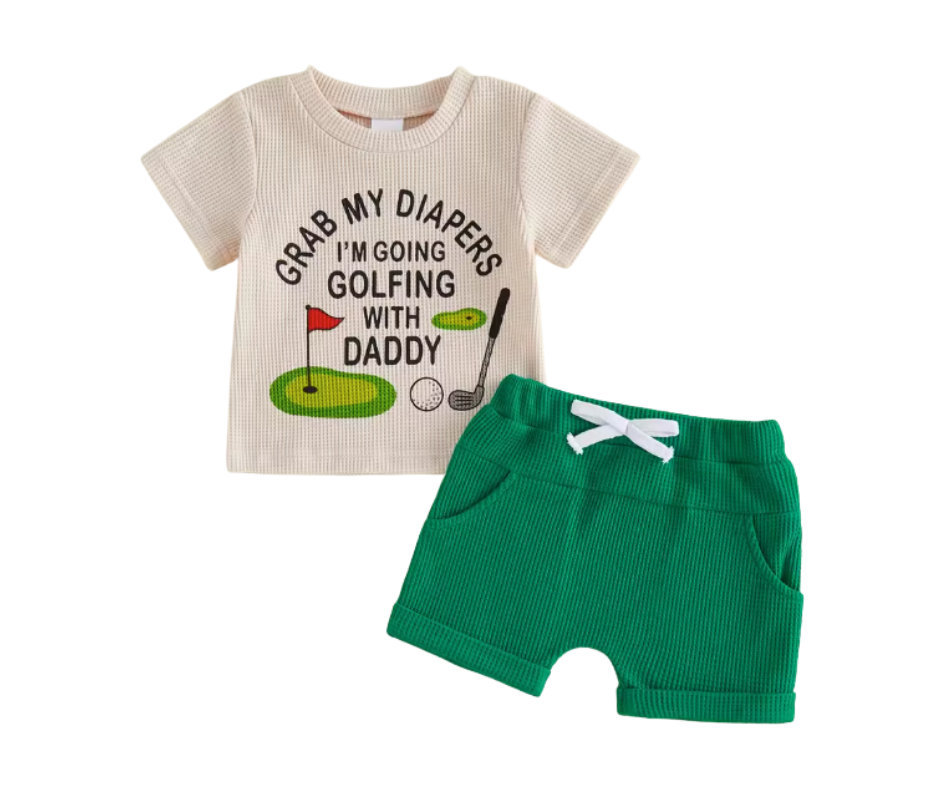 Golfing with Daddy Short Set