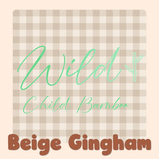 (PRE ORDER) Beige Gingham