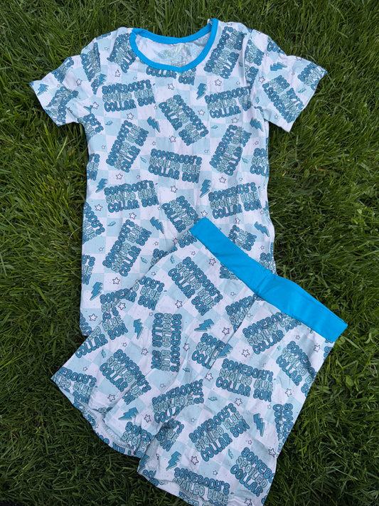 Blue Collar Son 2 piece short set