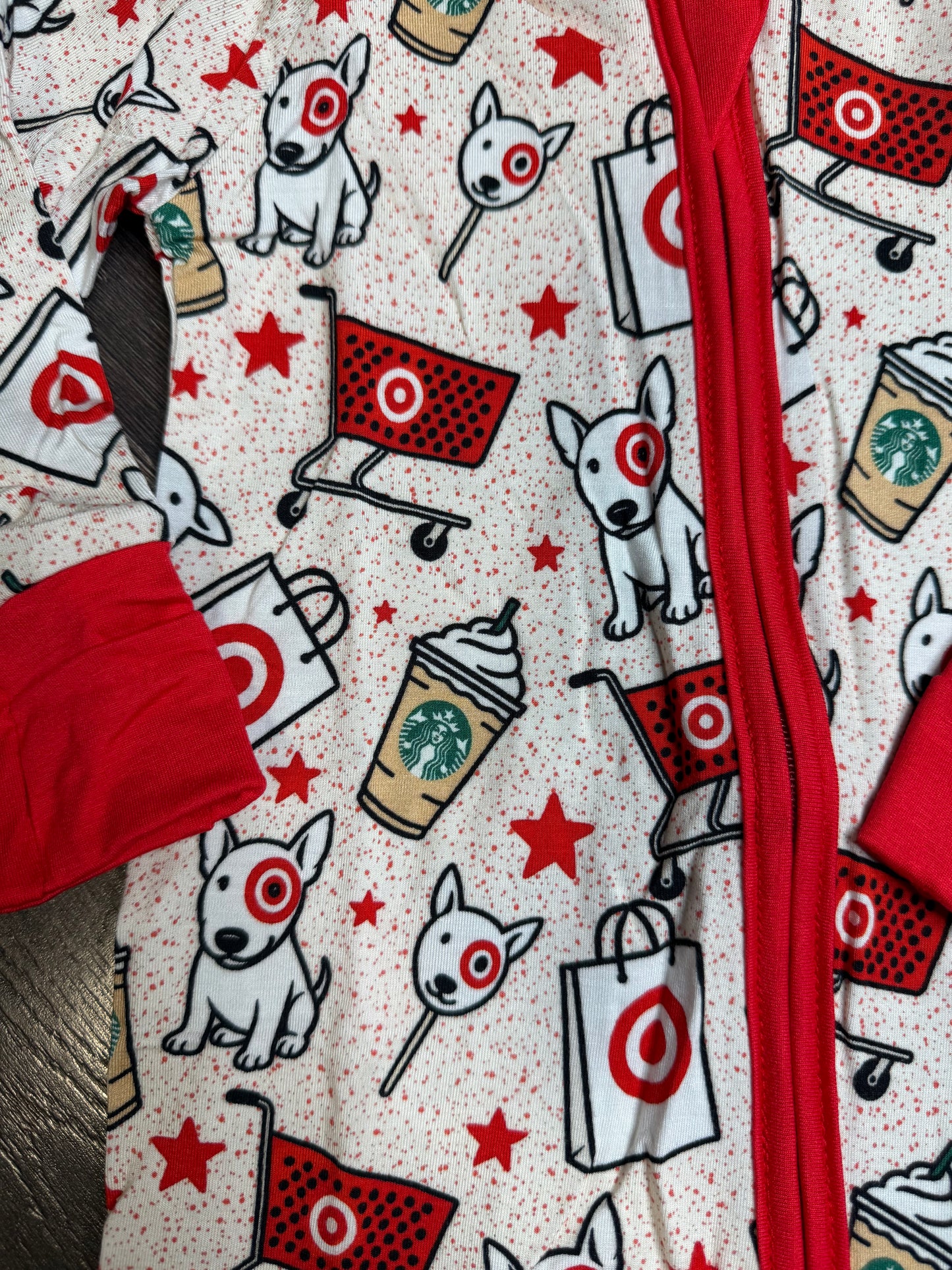 Red dog shopping sleeper