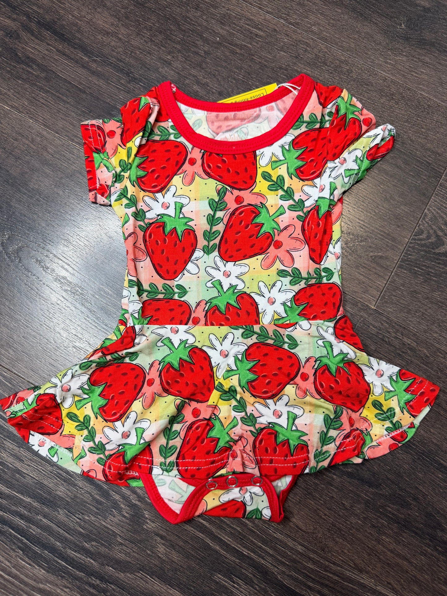 Strawberry bodysuit twirl