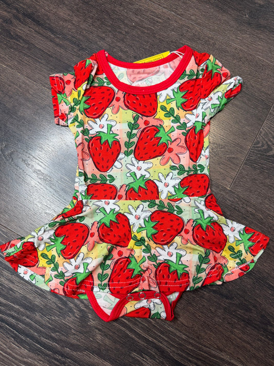 Strawberry bodysuit twirl