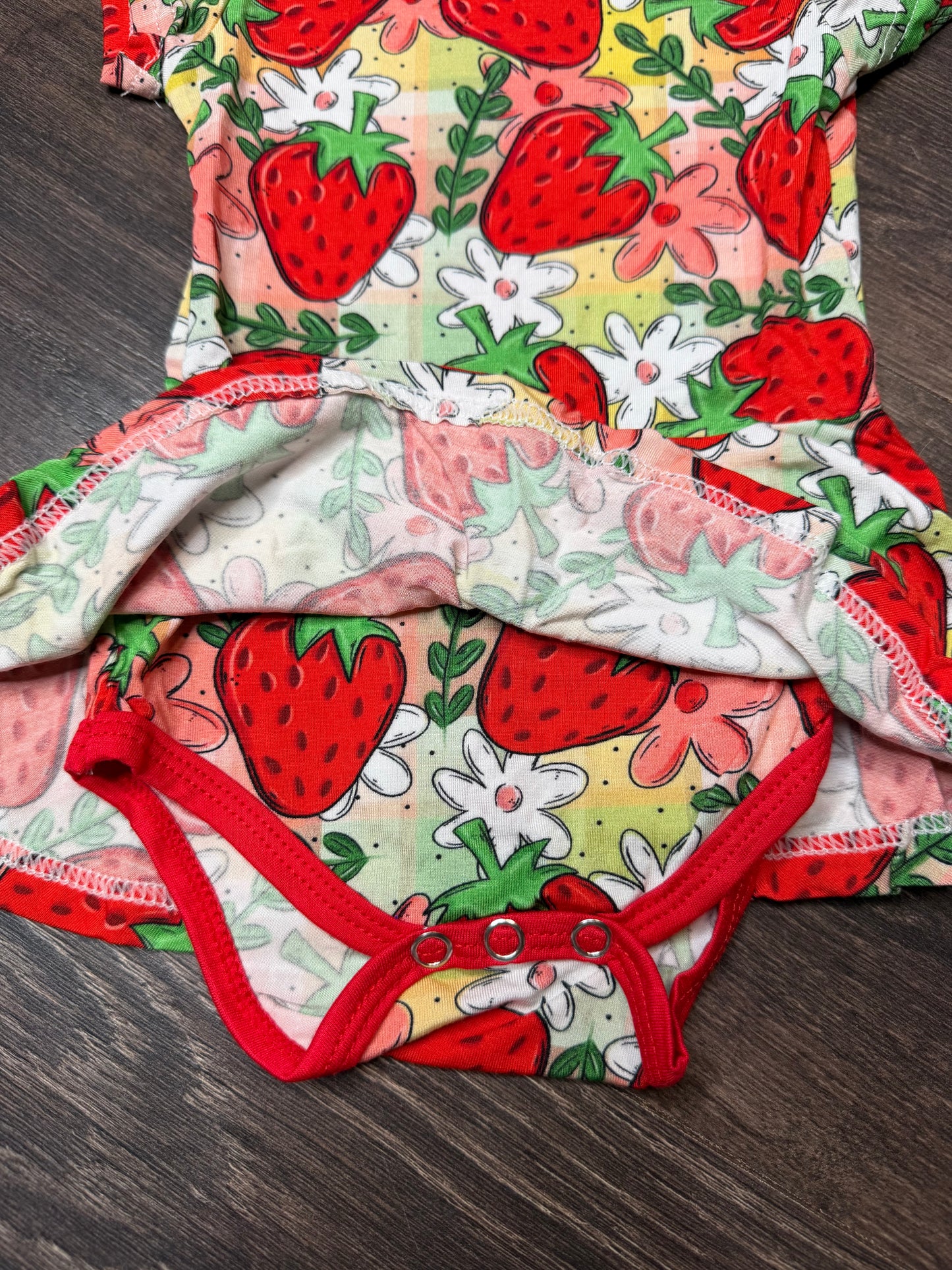 Strawberry bodysuit twirl