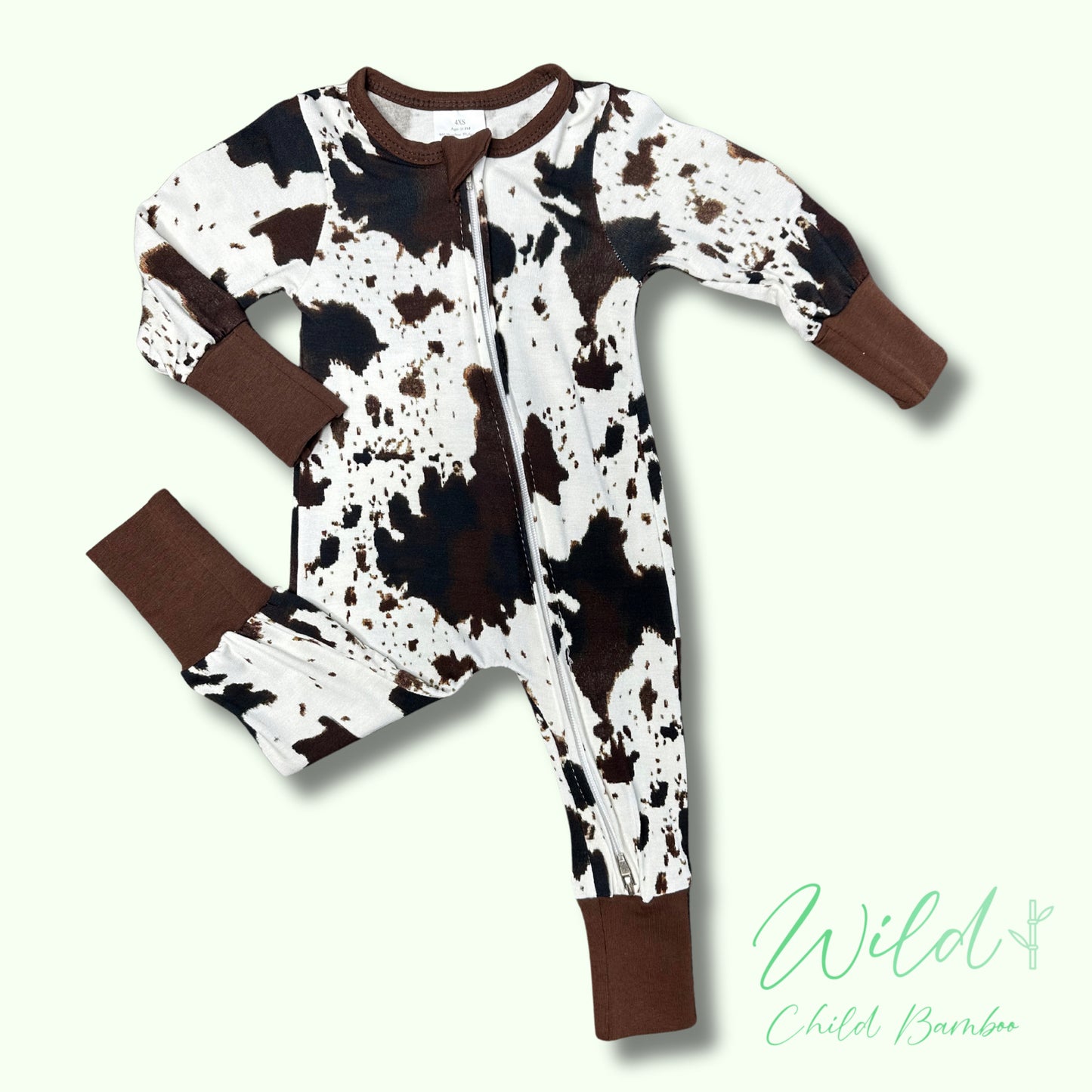 Cow print sleeper