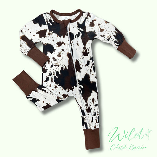 Cow print sleeper